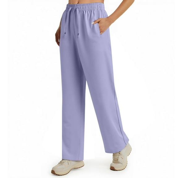 Mohiass Stretchactive Pants for Women Over 50,2025 Stretchactive Breathable Casual Quick Drying Pants Light Purple L