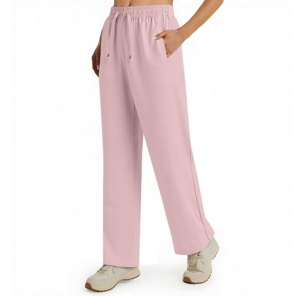 Mohiass Stretchactive Pants for Women Over 50,2025 Stretchactive Breathable Casual Quick Drying Pants Pink 2XL