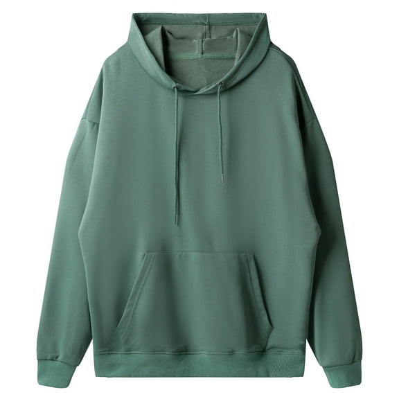 Mohiass Women 2025 Fall Y2K Fleece Hoodies Oversized Long Sleeve Sweatshirts Comfy Casual Basic Pullover Tops Mint Green S