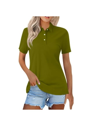 Hunter green polo shirts for ladies online