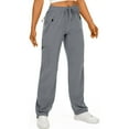 thumbnail image 1 of Mohiass Womens Quick Dry UPF 50 Cargo Pants Lightweight Hiking Pants Travel Golf Pants with Zipper Pockets Light Gray L, 1 of 4