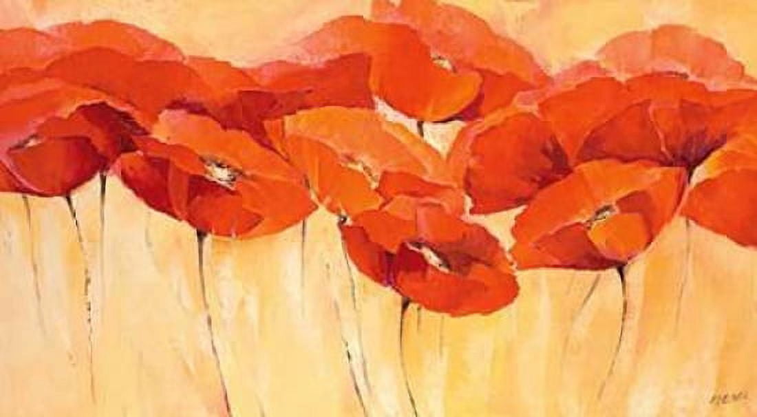 Mohnparade II Canvas Art - Elena Filatov (24 x 36)