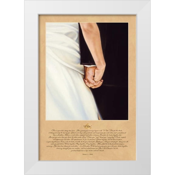 Mohr, Bonnie 11x14 White Modern Wood Framed Museum Art Print Titled - I Do
