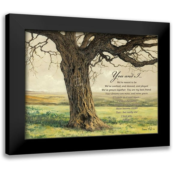 Mohr, Bonnie 14x12 Black Modern Framed Museum Art Print Titled - Forever