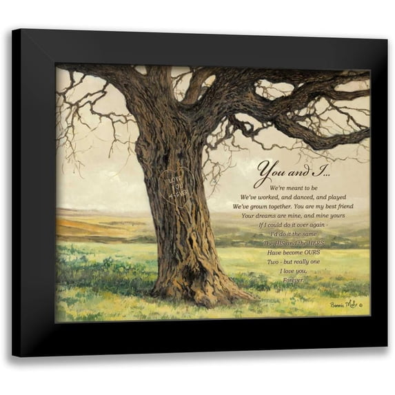 Mohr, Bonnie 18x15 Black Modern Framed Museum Art Print Titled - Forever