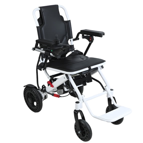Mohsoe 22kg Ultra-Light Electric Wheelchair 1-Second Fold Aluminum Frame, 500W Dual Motors 12-Mile Range, Anti-Tilt Design Airline Compliant for Travel & Daily Use