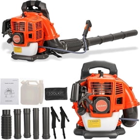 Mohsoe 52CC 2 Stroke Gas Powered Backpack Leaf Blower, 550CFM Airflow and 3HP Power, Air-Cooled Design, Suitable for Grass Lawn Care, Outdoor Snow and Debris Removal