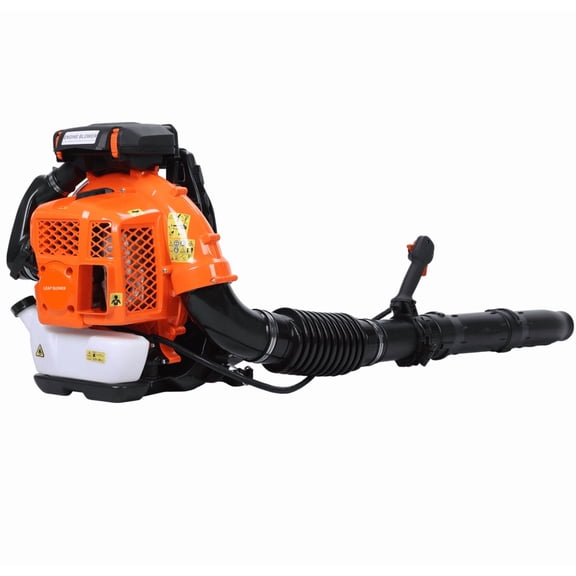 Mohsoe 80CC 4-Stroke Backpack Leaf Blower, 2.3L Extra Large Tank, 7250r/min for Professional Large Area Cleaning