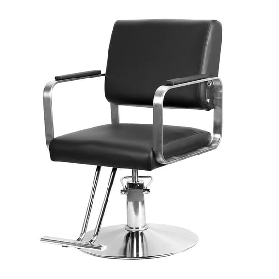 Mohsoe Barber Chair Heavy Duty Hydraulic, 360 Swivel Salon Stool, Height Adjustable 37-39 Inch, 330lbs Capacity, PVC Faux Leather Ergonomic, for Salon Massage Barbershop, 21 x 19 x 37-39 Inch