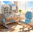 thumbnail image 1 of Mohsoe Durable & Attractive Kids Desk Chair Set, Playful Astronaut Pattern Meets Study & Play Needs Pink, 1 of 7