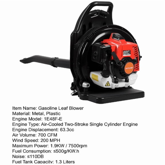 Mohsoe Efficient Yard Management Solution, 700CFM Large Airflow Significantly Reduces Yard Work Time