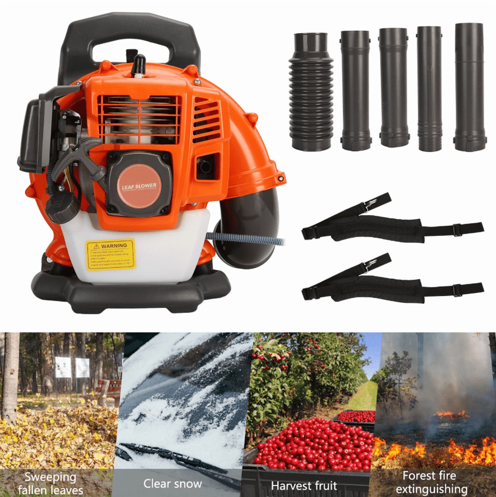 Load Bloder Mohsoe Ergonomic Backpack Leaf Blower, Padded Harness & Load Management ...