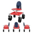 thumbnail image 1 of Mohsoe Gardening Mobile Seat with Storage Tray 150kg Capacity, Height Adjustable 51-61cm, Rust-Resistant Steel Frame, Lightweight Garden Work Stool with Wheels, 1 of 11