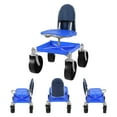 thumbnail image 1 of Mohsoe Gardening Mobile Seat with Storage Tray 150kg Capacity, Height Adjustable 51-61cm, Rust-Resistant Steel Frame, Lightweight Garden Work Stool with Wheels, 1 of 10