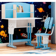thumbnail image 1 of Mohsoe High Value Kids Desk Chair Set, Widened Desktop & Adjustable Height for Study & Drawing Needs Blue, 1 of 7