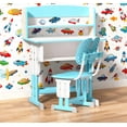thumbnail image 1 of Mohsoe Ready-to-Use Kids Desk Chair Set, Includes Desk & Chair, Widened Desktop, Practical Storage Design Blue, 1 of 8