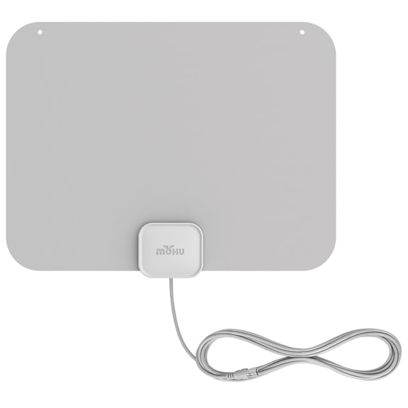 Mohu Leaf Indoor TV Antenna 12ft Coaxial Cable, 40 Miles Reception Range