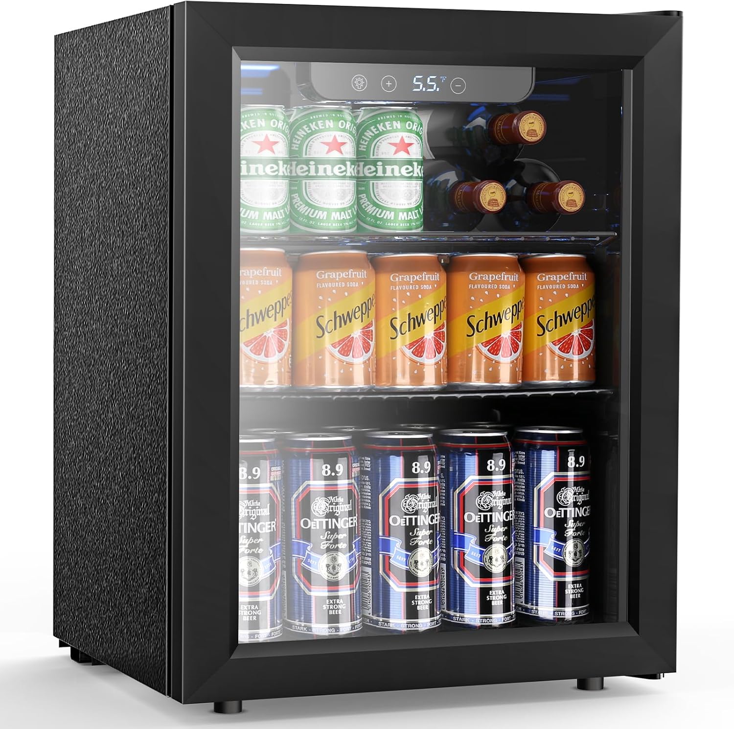 Moifoi 1 7 Cu Ft Mini Fridge Glass Door Beverage Refrigerator Wine Moifoi 1 7 Cu Ft Mini Fridge Glass Door Beverage Refrigerator Wine
