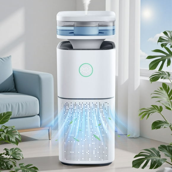 KISSAIR Air Purifier with Humidifier(CARB), H13 True HEPA Filte Air Cleaner, Max Room Capacity 2676 Sq.ft