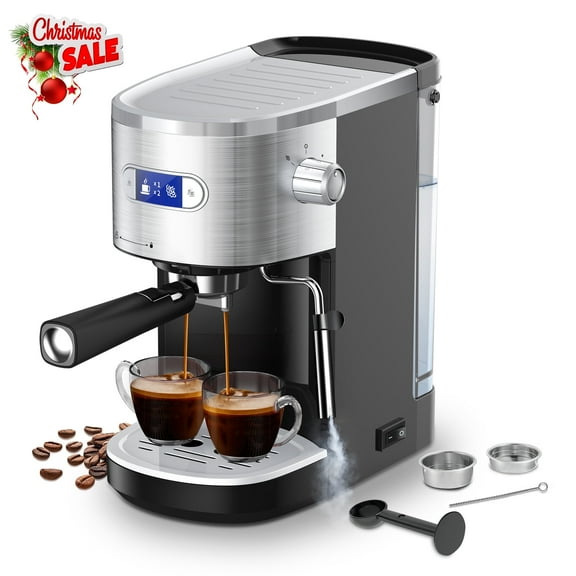 Moifoi 20-Bar Espresso Machines Semi-Automatic Espresso Machines with Milk Frother Steam Wand