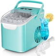 thumbnail image 1 of MoifoiIce Maker Countertop , Portable Ice Machine 26.5lbs/24H, Ready in 6 Mins/9 Pcs with Self-Cleaning Green, 1 of 8