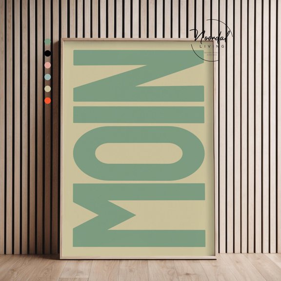 Moin Modern Decorative Typography Classic Poster