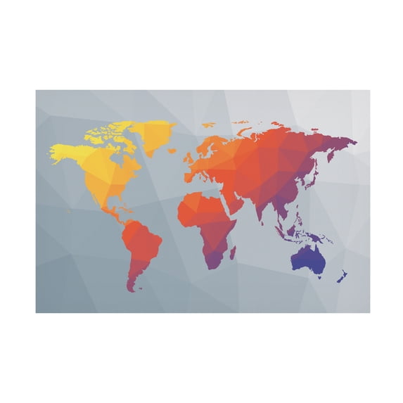 Moira Hershey 'Geo Map I' Canvas Art