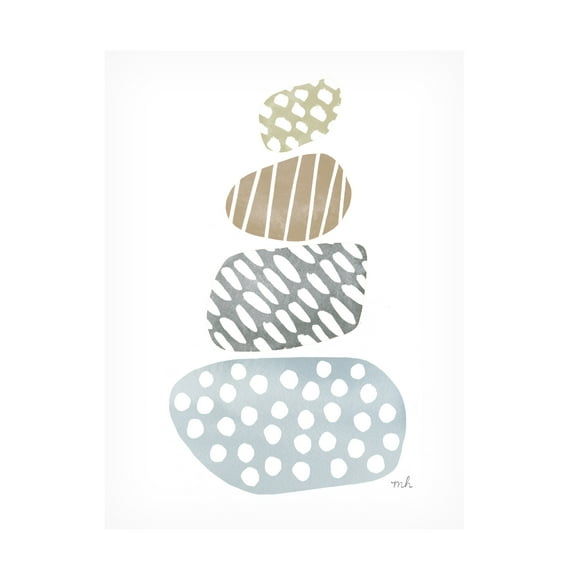 Moira Hershey 'River Stones II' Canvas Art