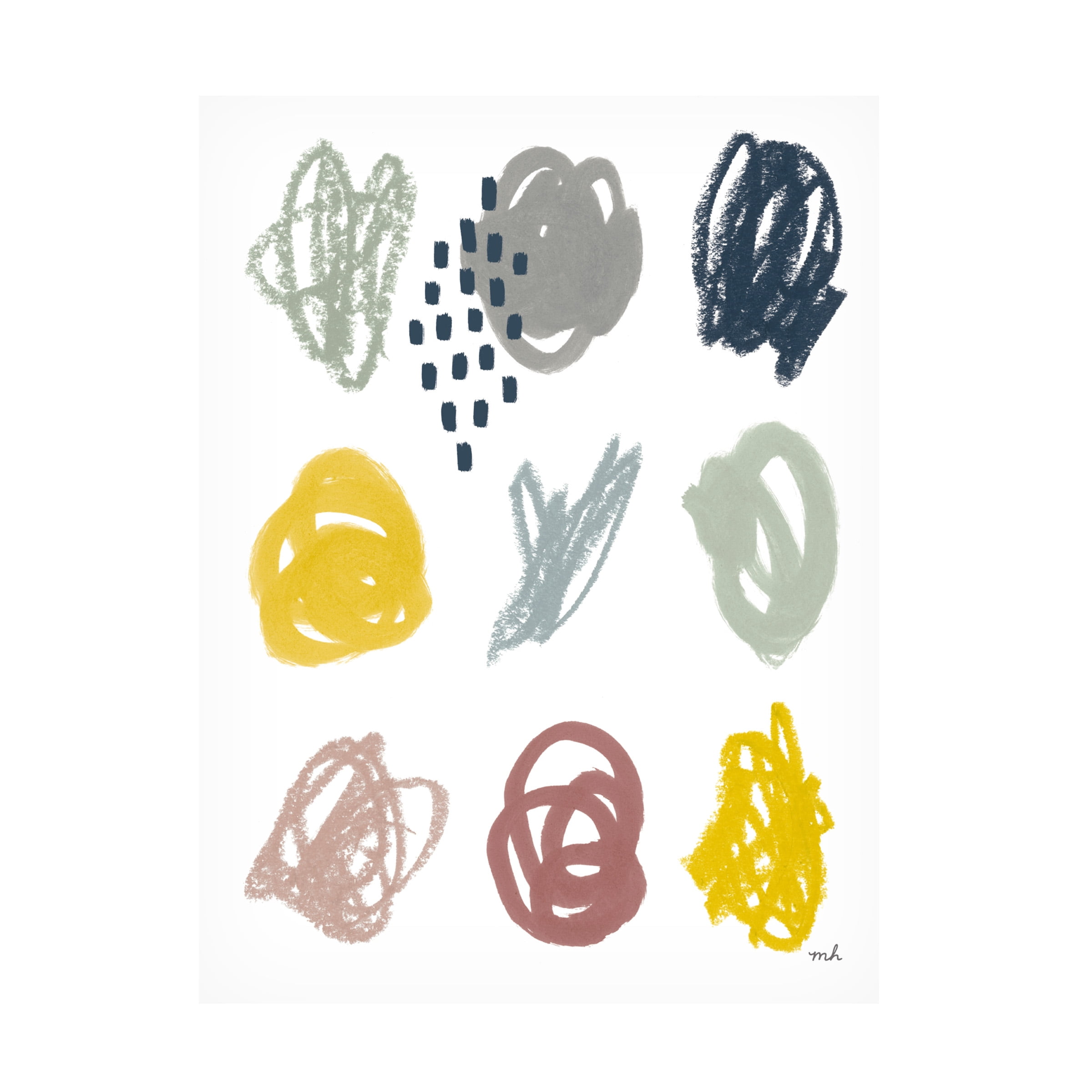 Moira Hershey 'Scribble II' Canvas Art
