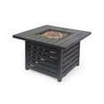 thumbnail image 1 of Moira Square Iron Fire Pit, Matte Black, 1 of 10