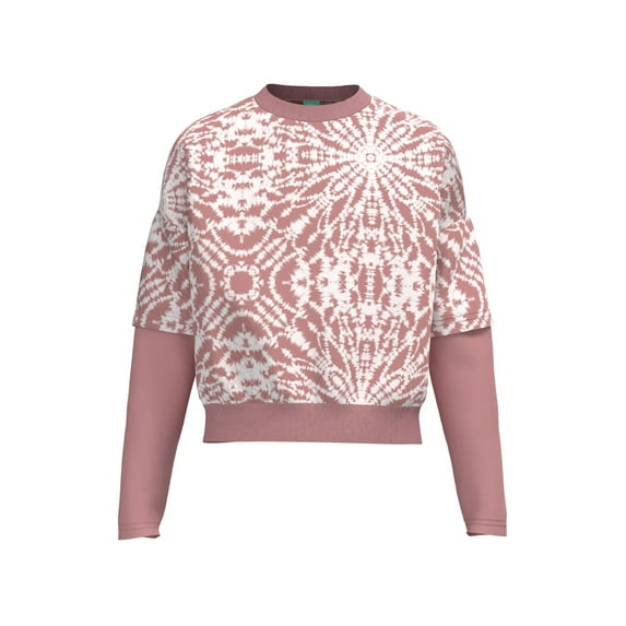 Moire - Girls Crop Sweatshirt