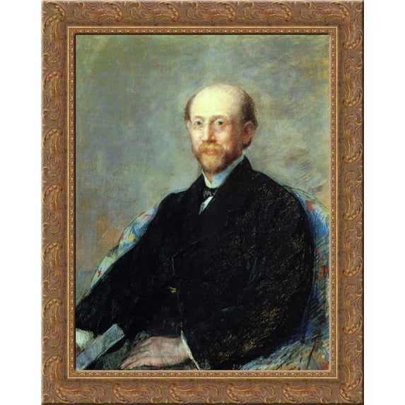 Moise Dreyfus 20x24 Gold Ornate Wood Framed Canvas Art by Cassatt, Mary,