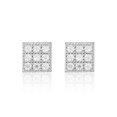 thumbnail image 1 of Moissanite Baguette Earrings for Men & Women – 925 Sterling Silver, Screw Back, Diamond Tester Approved, Luxury Gift Box Included - 7mm-Gold, 1 of 1
