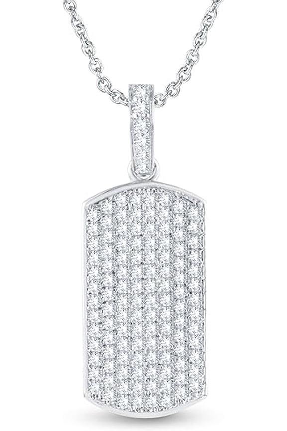 Moissanite Eagle Cross Wing Pendant, 2.30 Ct Round Cut, 925 Sterling Silver, 14K White Gold Plated