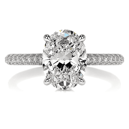 Juhi Jewels 3 Ct Moissanite Solitaire Engagement Ring 925 Silver Moissanite Ring for Women