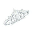 thumbnail image 1 of Rosec Jewels Moissanite Marquise Engagement Ring for Women - 4X8 mm - Designer Ring - D-VS1 Quality Certified, 925 Sterling Silver, US 4.00, 1 of 9