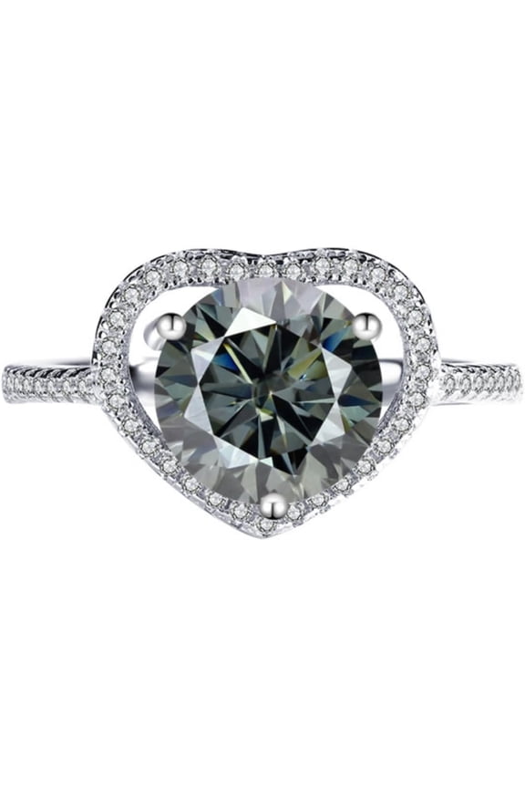 Moissanite Engagement Rings Diamond Promise Ring 3 Carat D Color 925 Sterling Silver Moissanite Ring Diamond Wedding Ring for Bride Diamond Anniversary Rings for Women