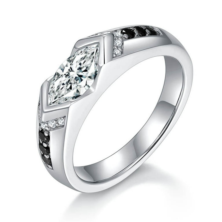 Moissanite Engagement Rings Men Women Diamond Promise Ring Carat