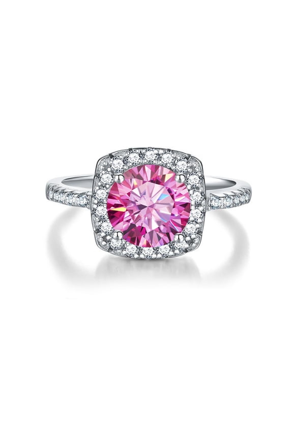 Moissanite Engagement Rings for Women 2ct D Color 925 Sterling silver Diamond Rings Wedding Anniversary Promise Rings Gifts for Her Wife with Certificate