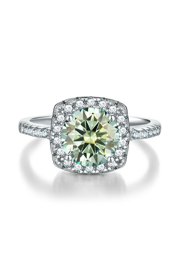 Moissanite Engagement Rings for Women 2ct D Color 925 Sterling silver Diamond Rings Wedding Anniversary Promise Rings Gifts for Her Wife with Certificate