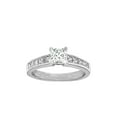 thumbnail image 1 of Moissanite Engagement ring 1.50 Princess Cut Moissanite Diamond Ring Sterling Silver with 18k Gold Plating, 1 of 3
