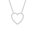 thumbnail image 1 of Moissanite Heart Shape Pendant Necklaces for Women in Sterling Silver, April Birthstone Jewelry Gifts for Her Birthday, Wedding Anniversary, Mothers Day , Christmas, Graduation, Valentines, 1 of 7