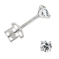 thumbnail image 1 of Moissanite Hypoallergenic F136 Titanium Stud Earrings for Sensitive Ear, Lightweight Shiny Earrings Studs for Helix Tragus Cartilage Multiple Piercing, 1 of 8