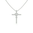 thumbnail image 1 of Moissanite Infinity Cross Pendant Necklaces for Women in Sterling Silver, Jewelry Gifts for Her Birthday, Wedding Anniversary, Party, Mothers Day, Christmas, Graduation, Valentines, 1 of 7