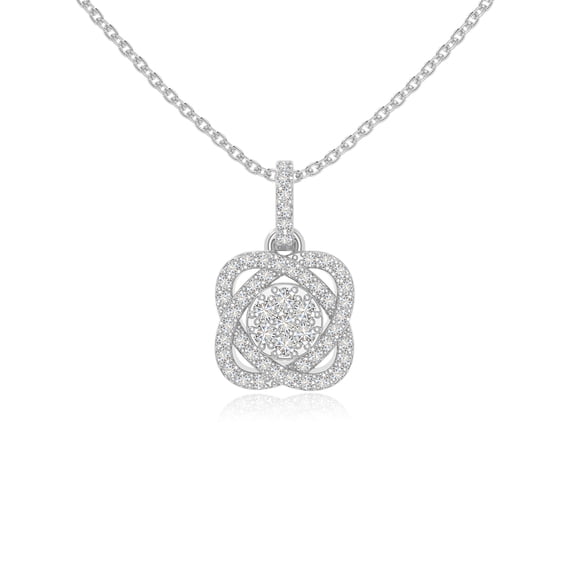 Moissanite Inner Power Pendant Necklaces for Women in Sterling Silver, April Birthstone Jewelry Gifts for Her Birthday, Wedding Anniversary, Mothers Day, Christmas, Graduation, Valentines