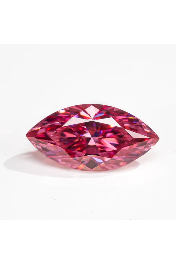 Moissanite Loose Stone Marquise Cut Sakura Pink VVS1 Clarity Lab Grown Diamond Colorful Gemstones for Jewelry Making,Engagement Ring Pendant Necklace Earrings with GRA Certificate Anniversary Gifts