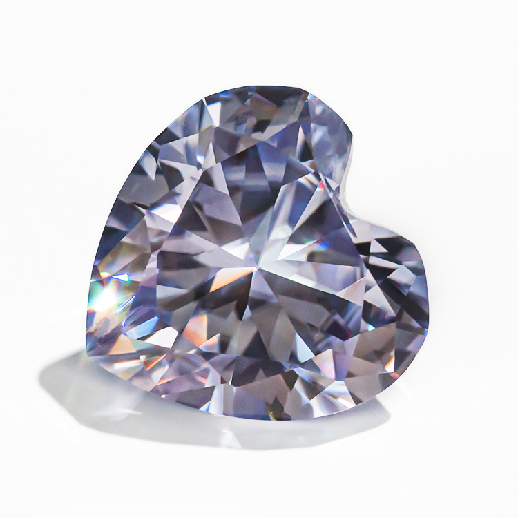Moissanite Loose Stone Heart Shape VVS1 Clarity Lab Grown Diamond Colorful Gemstones for Jewelry Making,Engagement Ring Pendant Necklace Earrings with GRA Certificate Anniversary Gifts