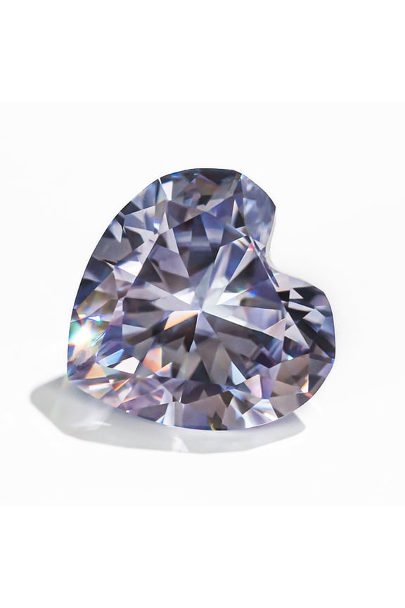 Moissanite Loose Stone Heart Shape VVS1 Clarity Lab Grown Diamond Colorful Gemstones for Jewelry Making,Engagement Ring Pendant Necklace Earrings with GRA Certificate Anniversary Gifts