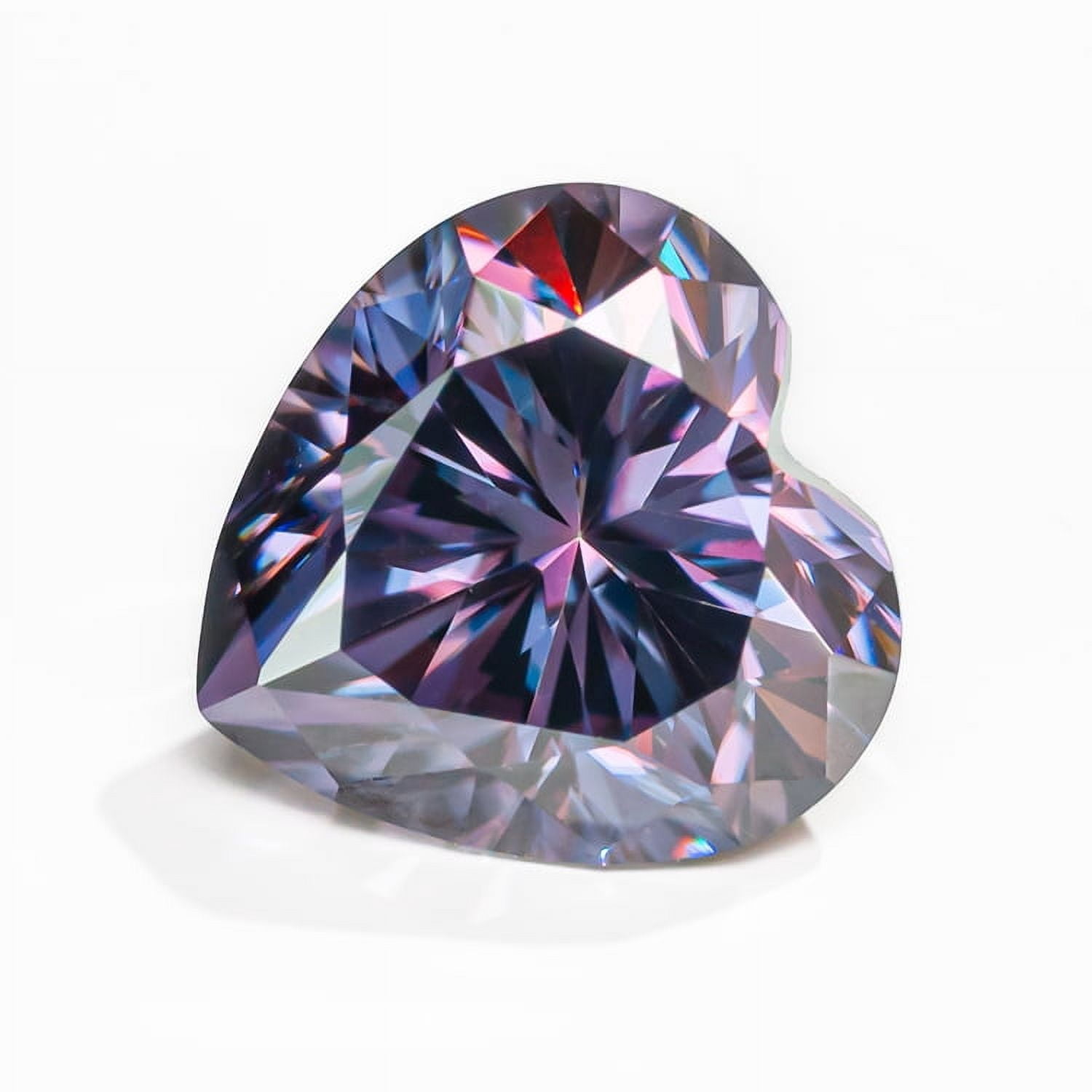 Moissanite Loose Stone Heart Shape VVS1 Clarity Lab Grown Diamond Colorful Gemstones for Jewelry Making,Engagement Ring Pendant Necklace Earrings with GRA Certificate Anniversary Gifts