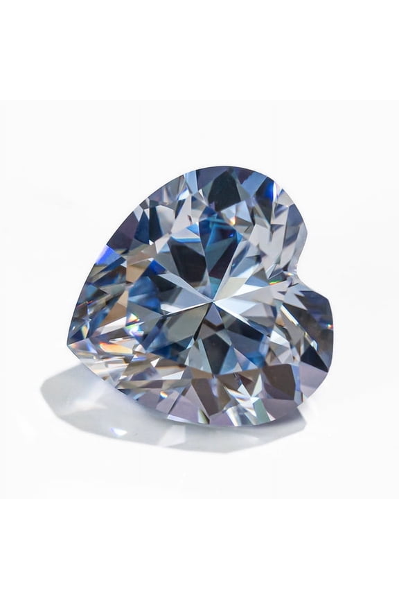 Moissanite Loose Stone Heart Shape VVS1 Clarity Lab Grown Diamond Colorful Gemstones for Jewelry Making,Engagement Ring Pendant Necklace Earrings with GRA Certificate Anniversary Gifts